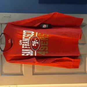 San Francisco 49ers Majestic Threads Super Bowl LVIII Tri-Blend Long Sleeve